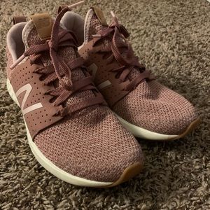Pink New Balance tennis shoes